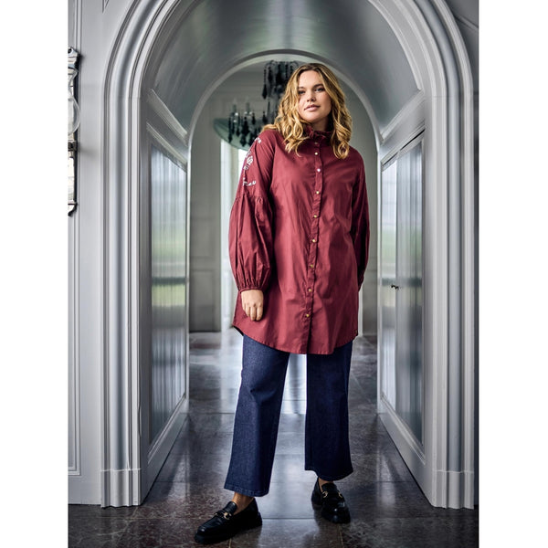 ZOEY MAYA SHIRT Skjorter 655 Oxblood red