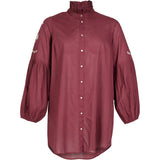 MAYA SHIRT - Oxblood red