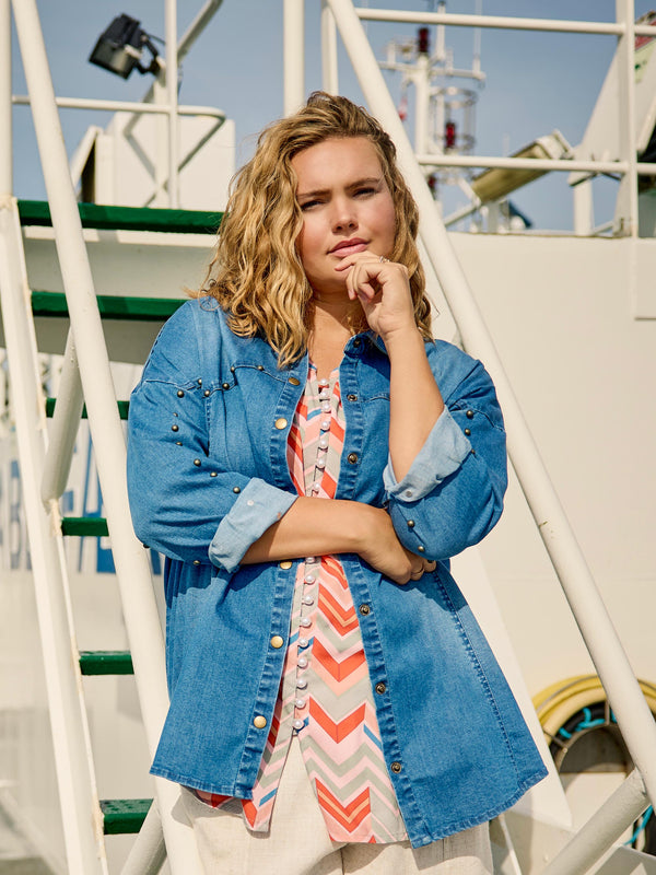 ZOEY MIA SHIRT Skjorter 481 Denim blue