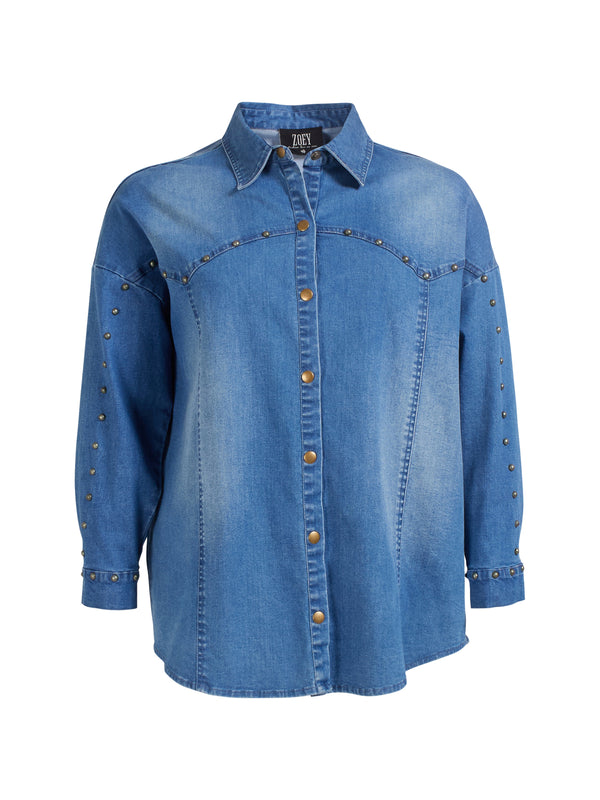 ZOEY MIA SHIRT Skjorter 481 Denim blue