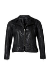MILLE LEATHER JACKET - Sort