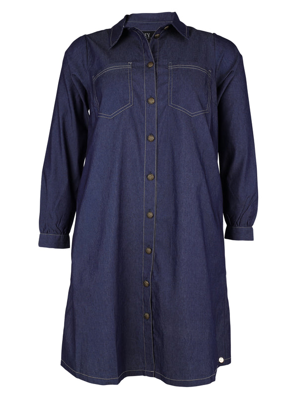 ZOEY MINA SHIRT DRESS Dress 482 Dark Denim
