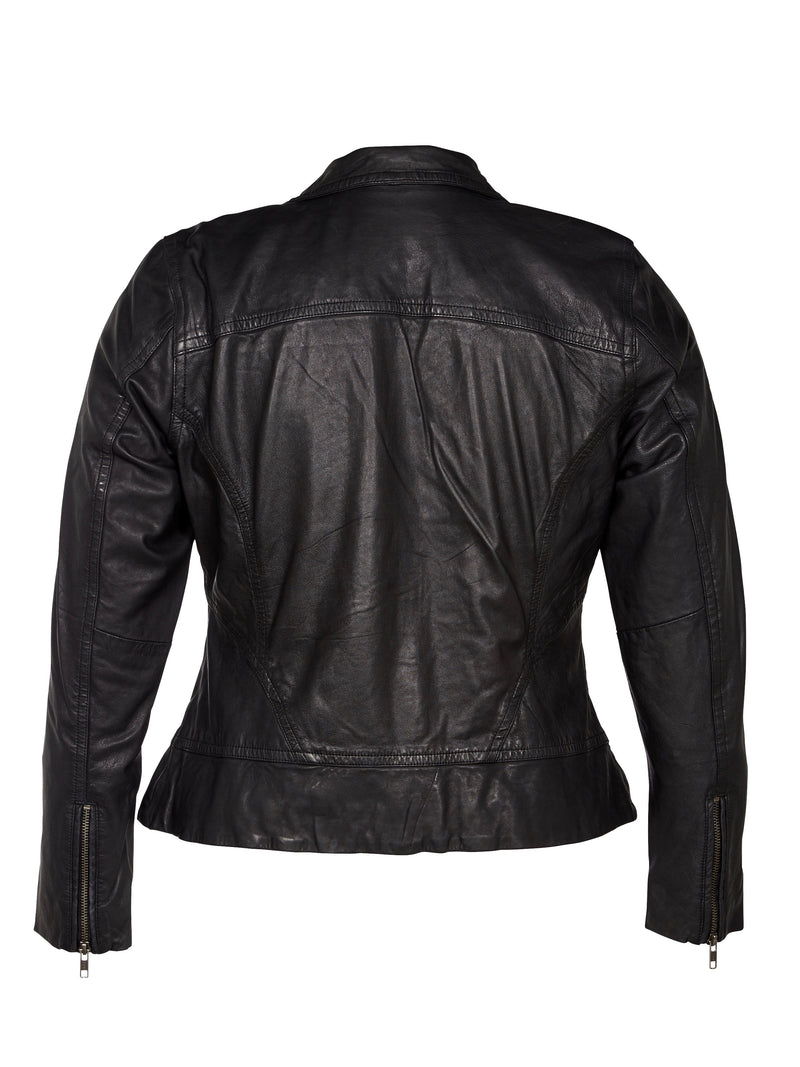 ZOEY MOLLY LÆDERJAKKE Leather Jacket Sort