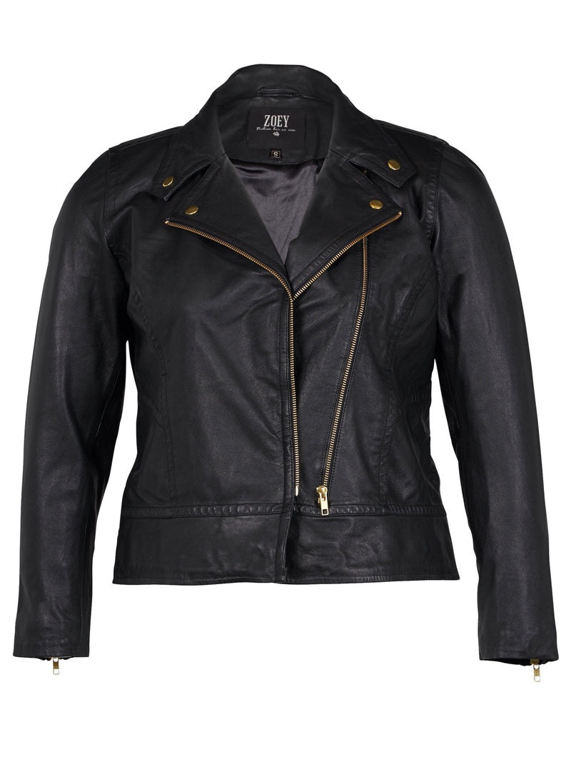 ZOEY MOLLY LÆDERJAKKE Leather Jacket Sort