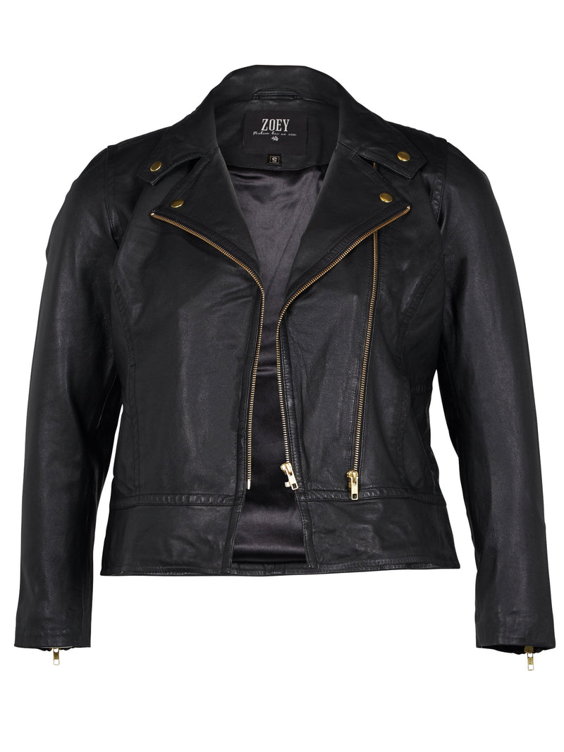 ZOEY MOLLY LÆDERJAKKE Leather Jacket Sort