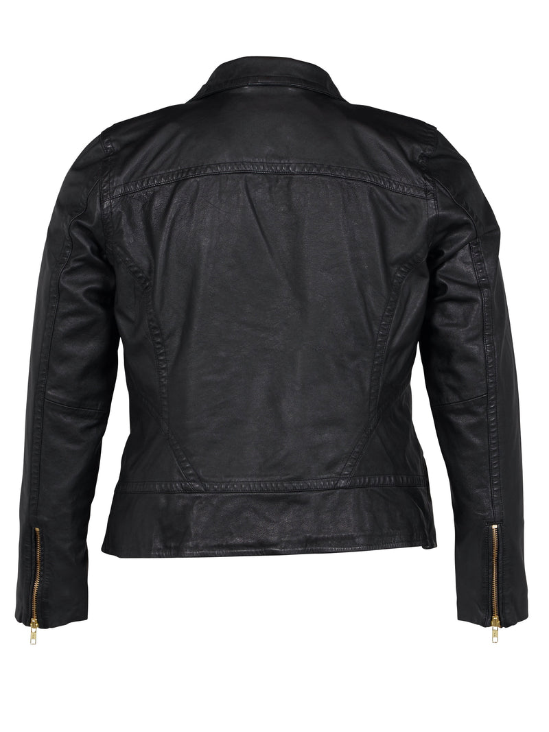 ZOEY MOLLY LÆDERJAKKE Leather Jacket Sort