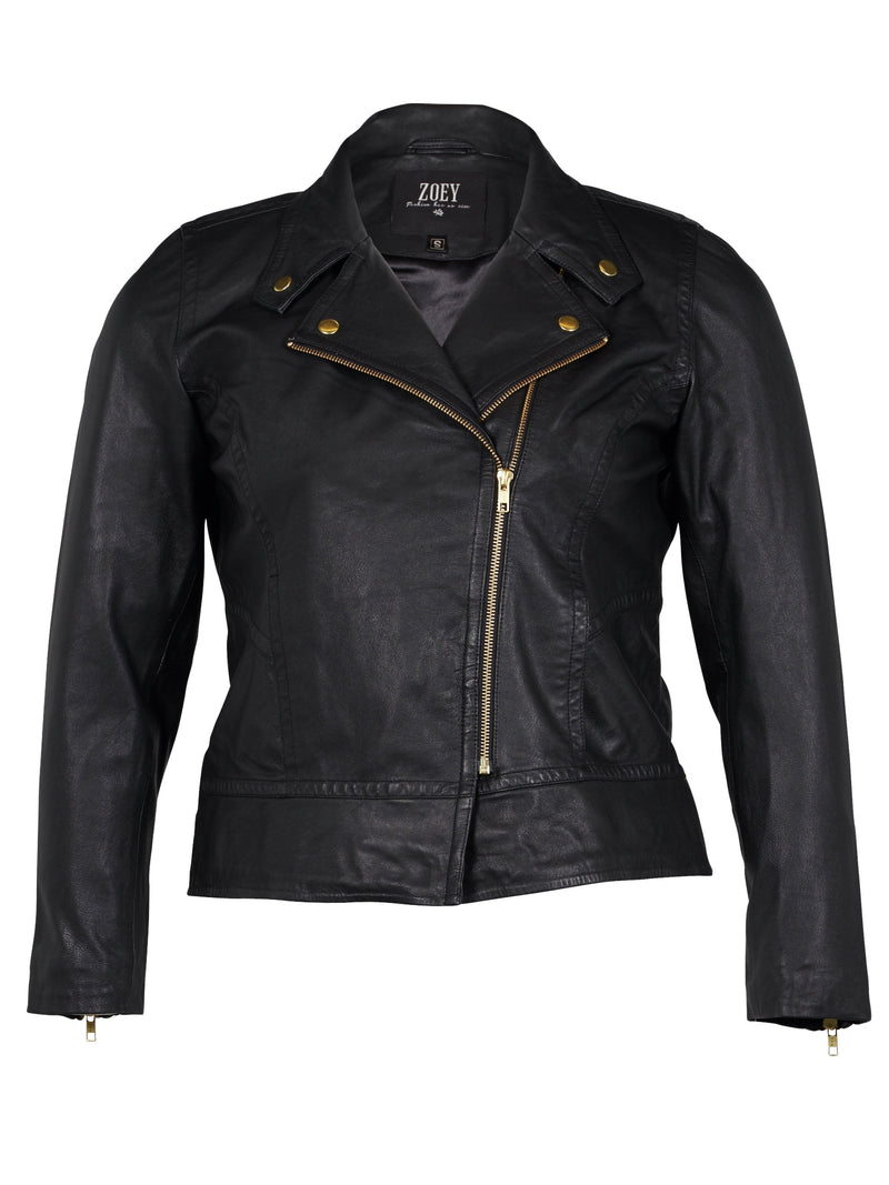 ZOEY MOLLY LÆDERJAKKE Leather Jacket Sort