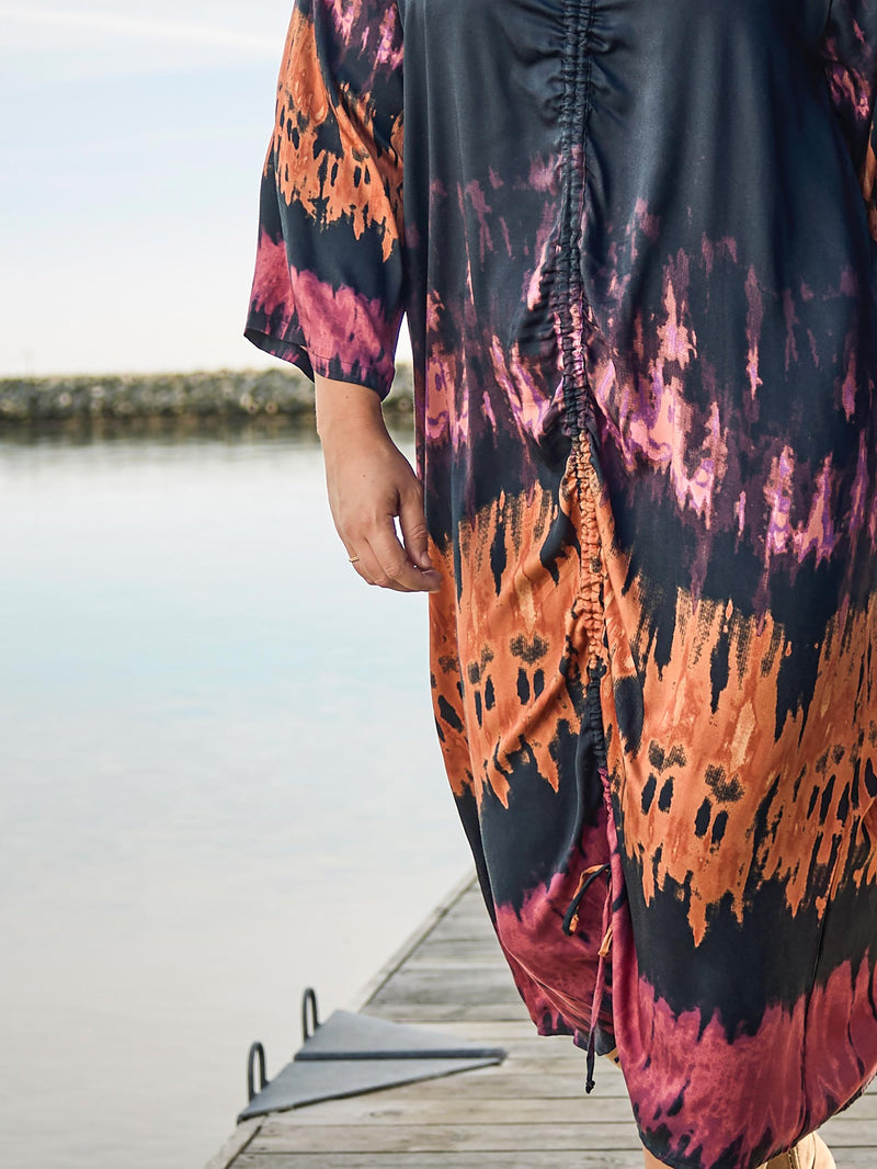 ZOEY OPHELIA DRESS Kjoler 007 BLACK TIE DYE