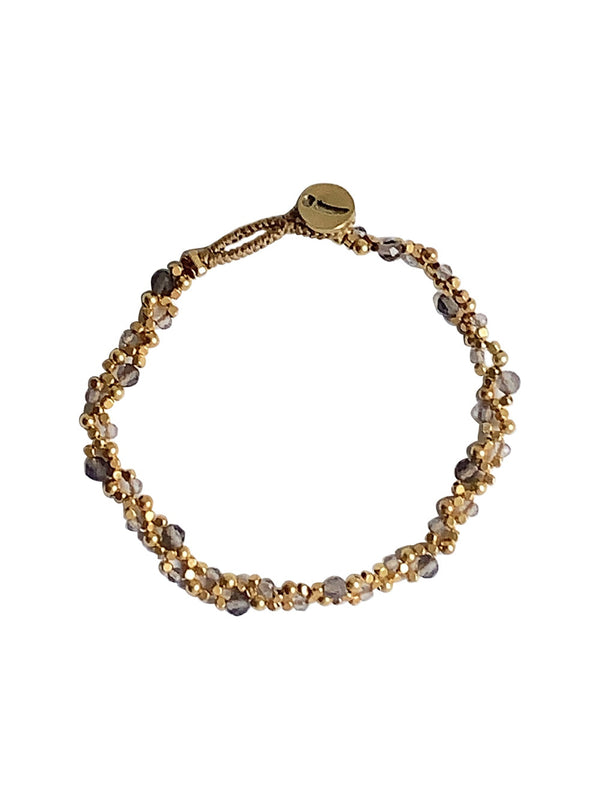 ZOEY PEGGY STONE LACE BRACELET Jewelry 901 Grey mix