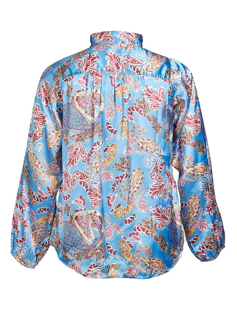 ZOEY RAYA BLOUSE Bluser 402 Blue mix