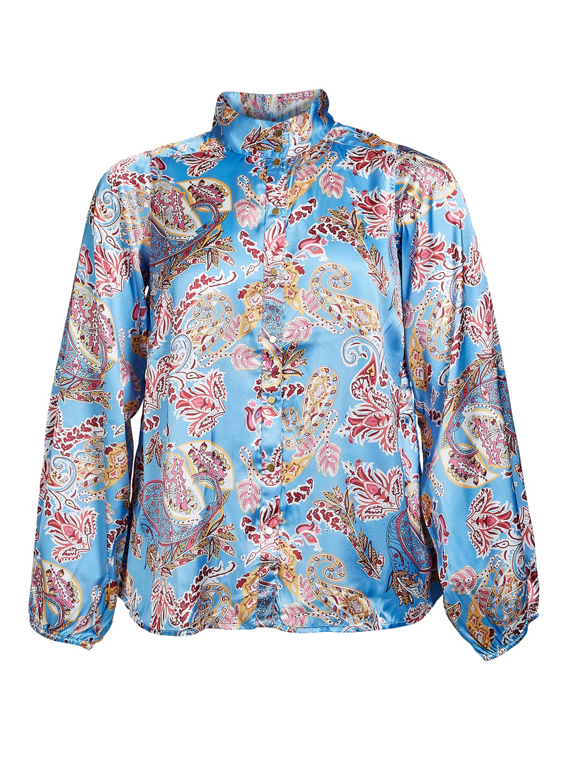 ZOEY RAYA BLOUSE Bluser 402 Blue mix