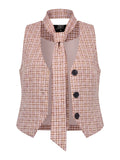 RAYA VEST - Pink Check