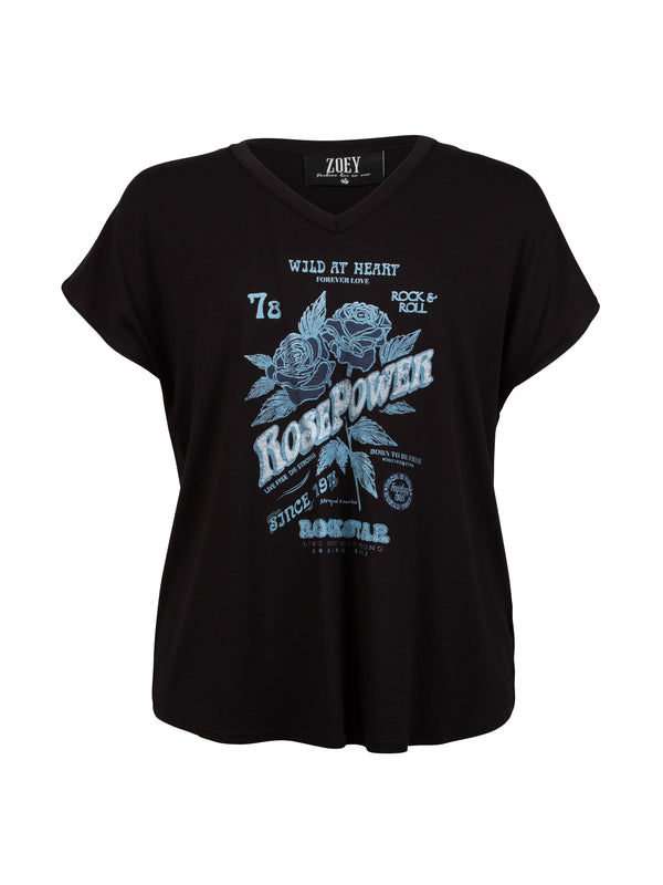 ZOEY REMI T-SHIRT T-shirt Sort