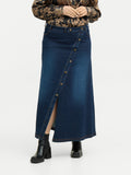 RHEA SKIRT - Denim blue