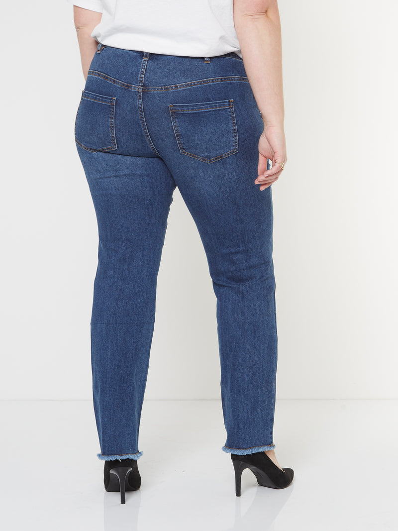 ZOEY SONJA ZIPPER JEANS Jeans 482 Dark Denim