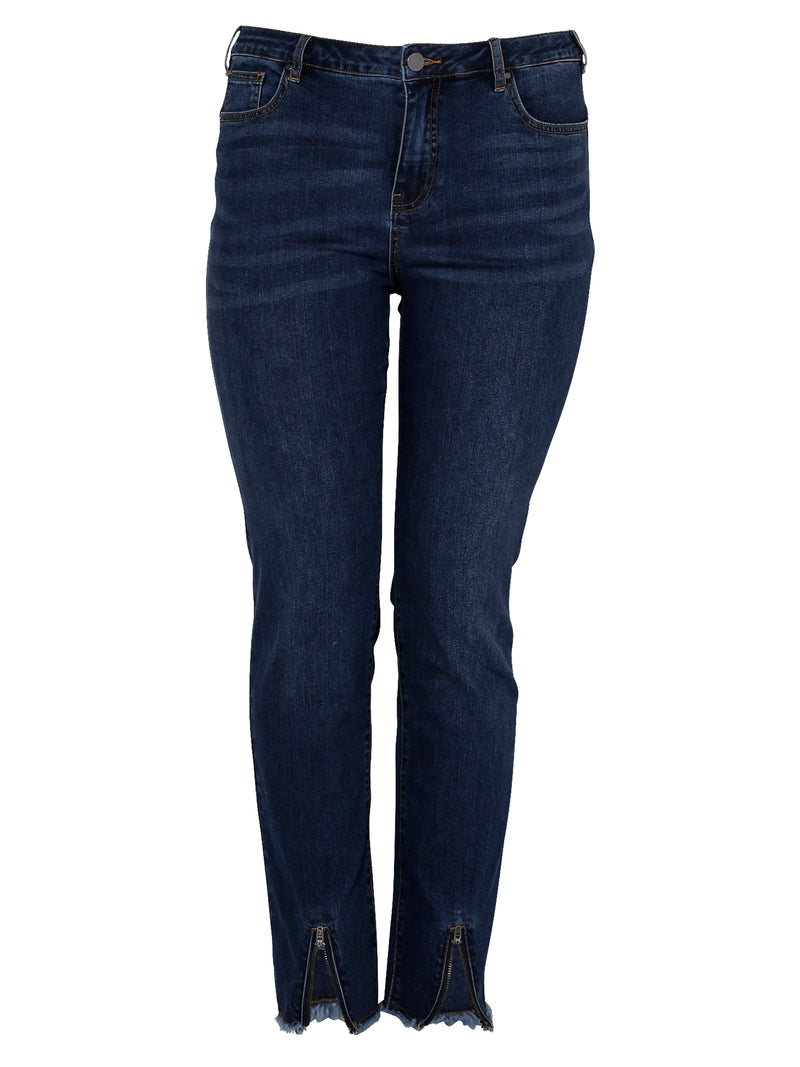 ZOEY SONJA ZIPPER JEANS Jeans 482 Dark Denim