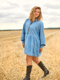 TALIA TUNIC - Light Denim blue