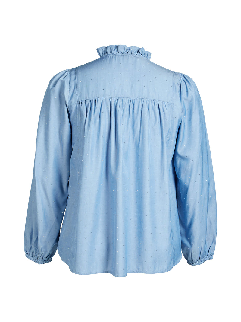 ZOEY TIA BLOUSE Bluser 304 Sky Blue