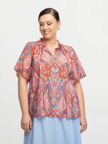 ZOEY VEDA BLOUSE Bluser 668 Red Mix