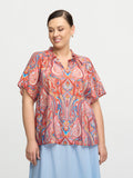 VEDA BLOUSE - Red Mix
