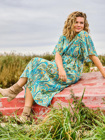 ZOEY VEDA DRESS Kjoler 303 Peppermint green mix