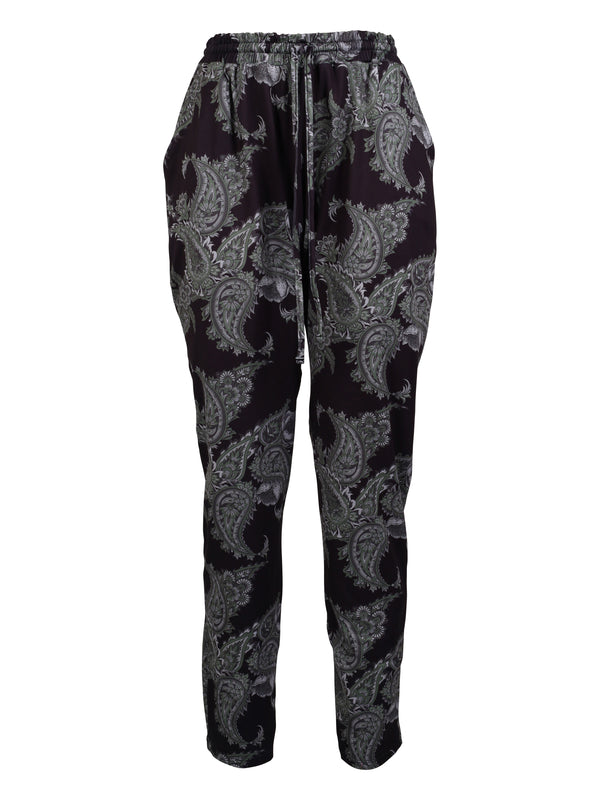 ZOEY VEDA PANTS Bukser 399 Dark bottle green mix