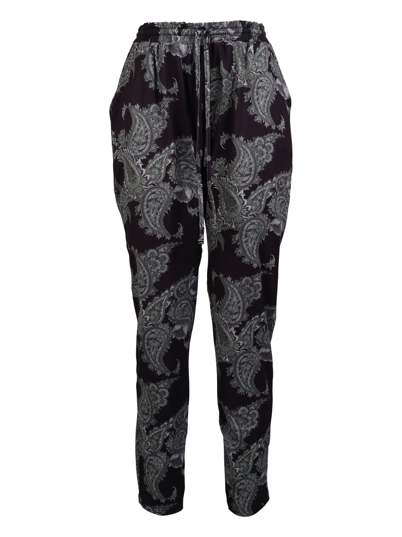 ZOEY VEDA PANTS Bukser 399 Dark bottle green mix