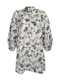 VIVIAN TUNIC - Black flowerprint