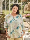 XENA BLOUSE - Pistachio Mix