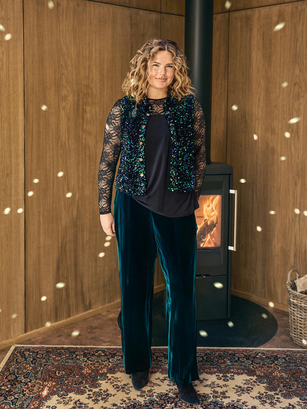 ZOEY XENA VEST Vest 025 multi sequins