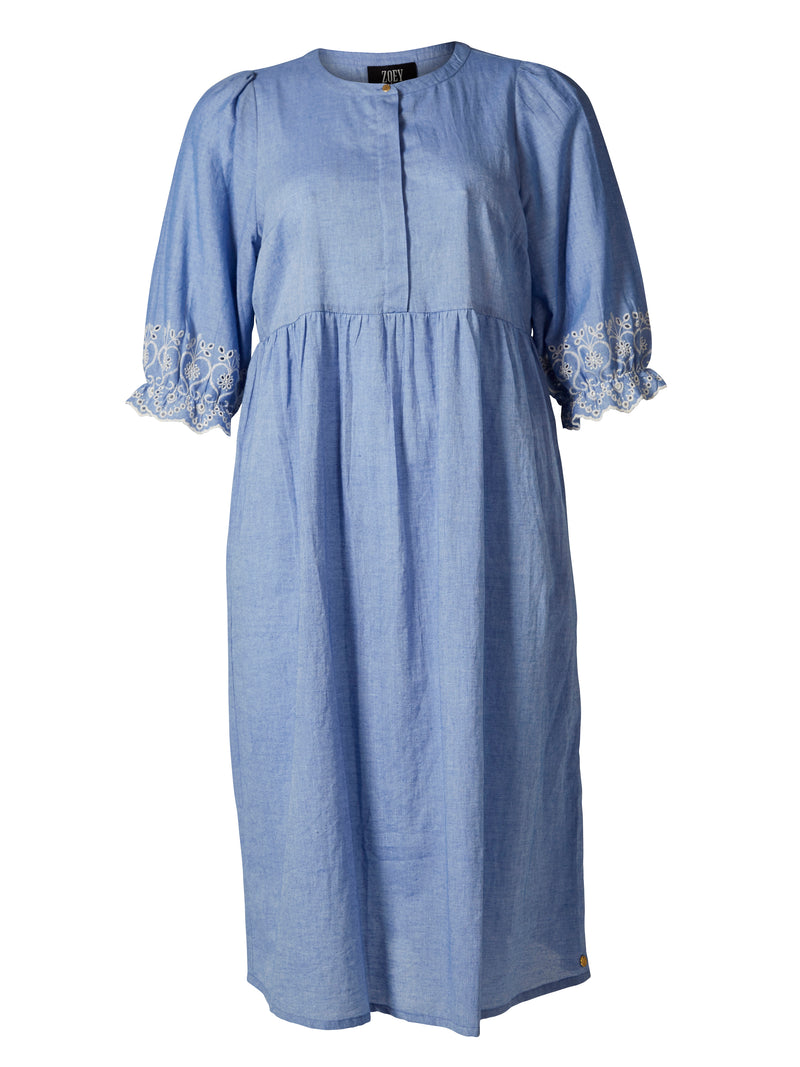 ZOEY YARA KJOLE Dress 473 Soft Denim Blue